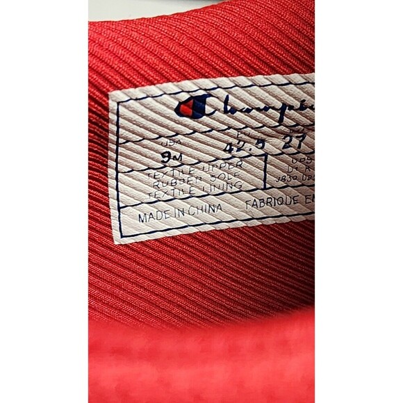 Champion‎ D1 Lite Men's Red Scarlet Mesh Slip On Sneakers Shoes 9 Nwt - Picture 5 of 6